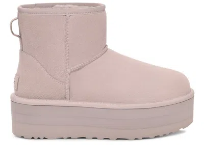 Pre-owned Ugg Classic Mini Platform Boot (women's) Sneakers In Pale Smoke