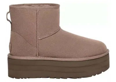 Pre-owned Ugg Classic Mini Platform Boot (women's) Sneakers In Smoke Plum