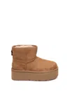 Ugg Beige Suede Ankle Boots In Brown