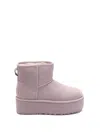 Ugg W Classic Mini Platform Shoes In Gray