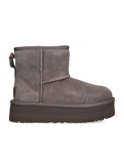 Ugg Kids' Classic Mini Platform Boots In Grey