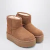 Ugg Classic Mini Platform Boots In Chestnut In Brown