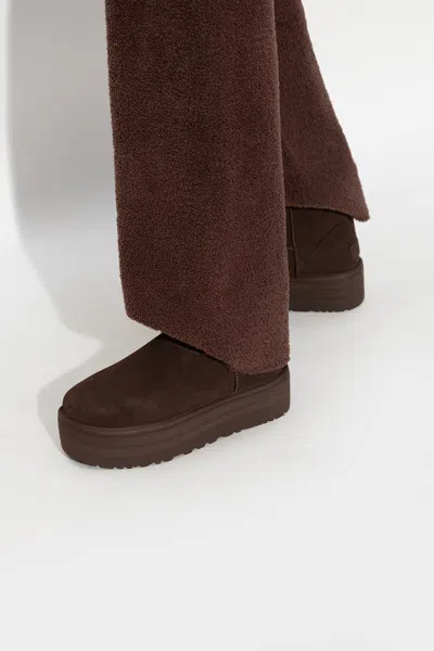 Ugg ‘classic Mini Platform' Snow Boots In Brown