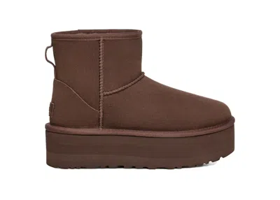 Pre-owned Ugg Classic Mini Platform (women's) Sneakers In Burnt Cedar
