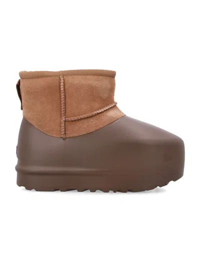 Ugg Mini Classic Pumped Molded Boots In Brown