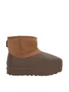 Ugg Classic Mini Pumped Molded Boots In Brown