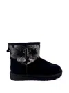 Ugg Classic Mini Sequin Boots In Black