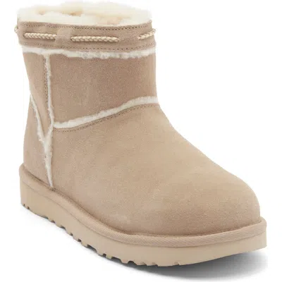 Ugg ® Classic Mini Shearling Braid Trim Boot In Sand