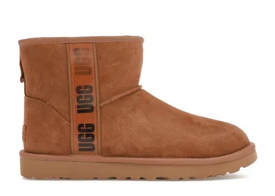 Pre-owned Ugg Classic Mini Side Logo Ii Boot (women's) Sneakers In Chestnut