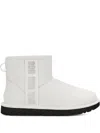 Ugg Classic Mini Side Logo "ultra Matte White" Ankle Boots In Neutral