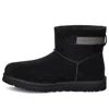 Ugg Classic Mini Strap Snow Boots Black In Multi