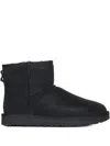 Ugg Classic Mini Ii Shearling Ankle Boots - Women's - Rubber/sheep Skin/shearling In Black