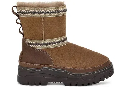 Pre-owned Ugg Classic Mini Trailgazer Boot (women's) Sneakers In Hickory