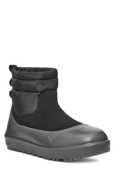 Ugg ® Classic Minimod Waterproof Wool Boot In Black
