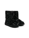 Ugg Classic Short Chunky Sequin Boots In Black