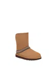 Ugg Classic Short Crescent 1161770 Women Brown Suede Wool Mid-calf Boots Gbnc442 In Pink