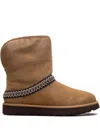 Ugg Classic Short Crescent "chestnut" Boots In Brown