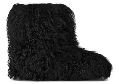Pre-owned Ugg Classic Short Fluff Momma Boot (women's) Sneakers In Black