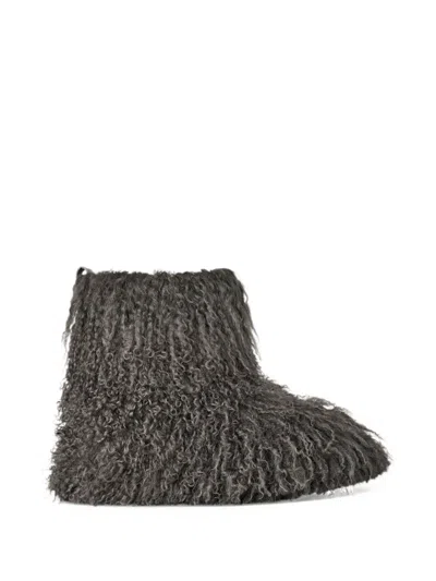 Ugg Classic Short Fluff Momma Boots In Gray