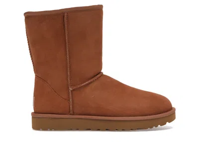 Pre-owned Ugg Classic Short Ii Boot (women's) Sneakers In Chestnut