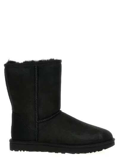 Ugg Woman's Classic Short Ii Suede Boots In Black