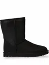Ugg Logo Patch Mid-tube Boots In Black
