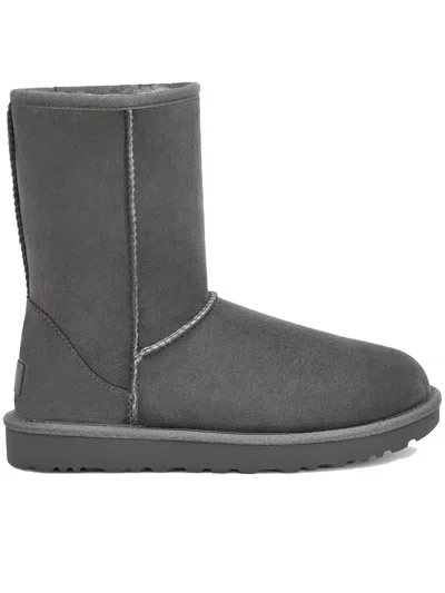 Ugg W Classic Short Ii Suede-like Boots In Gray