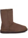 Ugg Classic Short Ii High Heels Ankle Boots In Brown Suede In Burnt Cedar