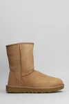 Ugg Classic Short Ii Low Heels Ankle Boots In Beige