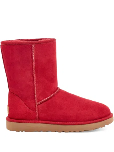 Ugg Classic Short Ii "ribbon Red" Ankle Boots