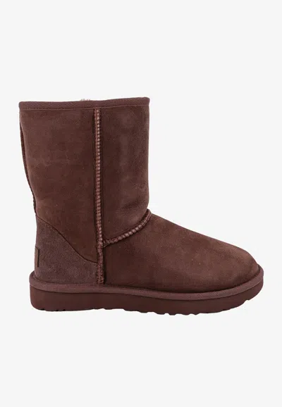 Ugg Classic Short Ii Suede Boots In Brown
