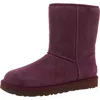 Ugg Classic Short Metallic Spots Womens Faux Fur Lined Leather Winter & Snow Boots In Purple