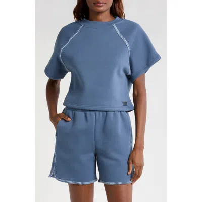 Ugg ® Classic Short Sleeve Crewneck Sweatshirt In Desert Blue