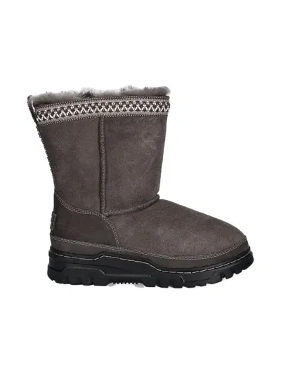 Ugg Kids' Classic Short Trailgazer Boots In Grey