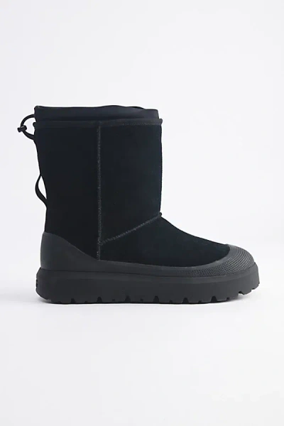 Ugg Men's Classic Short Weather Hybrid Boot In Black/black, Men's At Urban Outfitters In Black