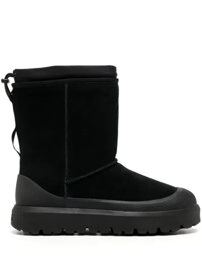 UGG CLASSIC SHORT WEATHER HYBRID SUEDE BOOTS