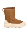 Ugg Classic Short Weather Hybrid Suede Boots In Brown