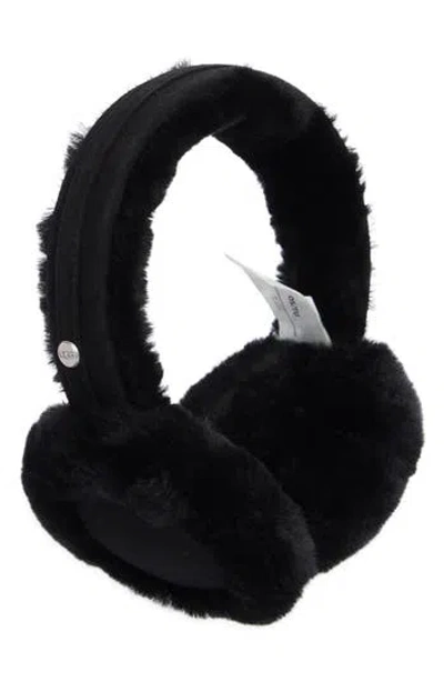 Ugg ® Classic Single Genuine Shearling Earmuffs In Black
