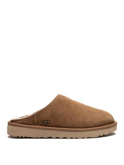 Ugg 10mm Classic Slip-on Shearling Loafers In Chestnut