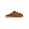 Ugg Classic Slip-on Suede And Shearling Slippers In Brown
