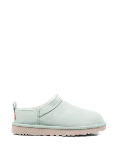 Ugg Classic Micro Suede Slippers In Green