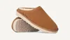 Ugg Classic Slip-on Suede And Shearling Slippers In Pink