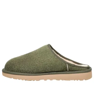 Ugg Classic Slip-on Shaggy 'deep Shade' In Green