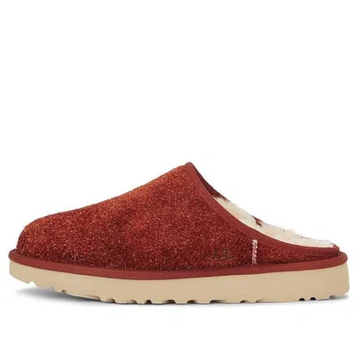 Ugg Classic Slip-on Shaggy Suede Slipper 'red Jasper'
