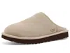 Ugg Logo-debossed Suede Slippers In Neutral