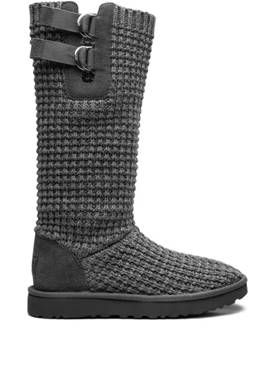 Ugg Classic Solene Tall "charcoal" Boots In Grey