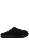 Ugg Classic Suede Slippers In Black
