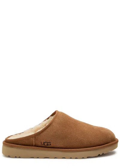 Ugg Classic Suede Slippers In Brown