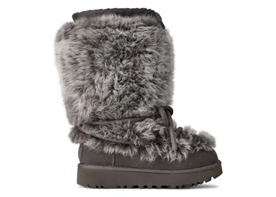 Pre-owned Ugg Classic Tall Chalet Boot (women's) Sneakers In Charcoal In Gray