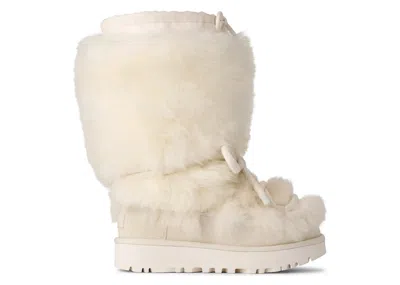Pre-owned Ugg Classic Tall Chalet Boot (women's) Sneakers In White